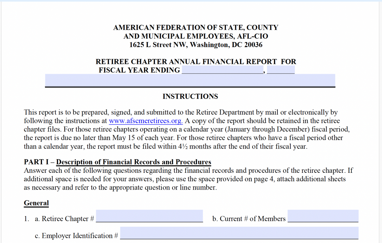 2025 Retiree Financial Report