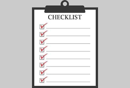 New Treasurers Checklist